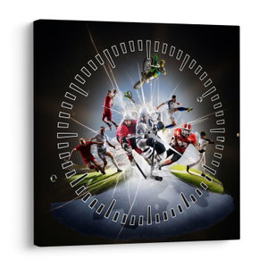 Obraz - Sportovci (s hodinami) (V022820V3030C)