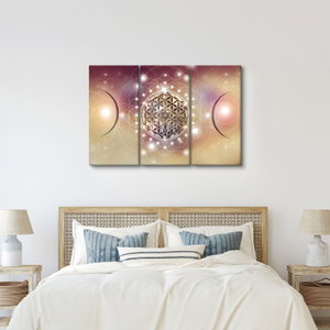 Schilderij - Mandala met elementen (3)