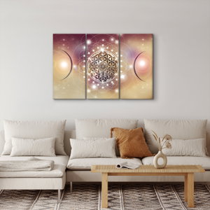 Schilderij - Mandala met elementen (4)