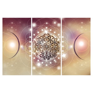 Schilderij - Mandala met elementen (6)