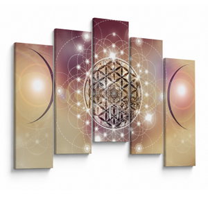 Schilderij - Mandala met elementen (V022953V12590)