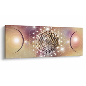 Schilderij - Mandala met elementen (V022953V14558)