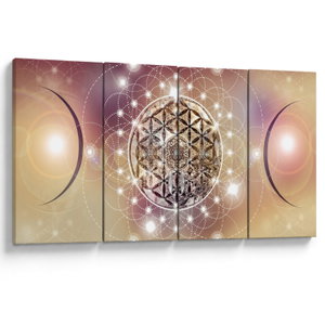 Schilderij - Mandala met elementen (V022953V16080)