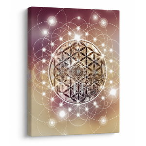 Schilderij - Mandala met elementen (V022953V3040)