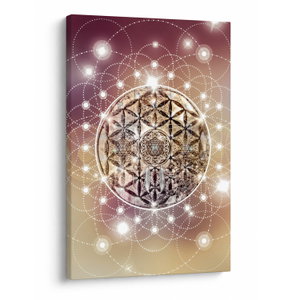 Schilderij - Mandala met elementen (V022953V6090)