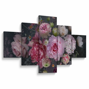 Schilderij - Tuinbloemen (V022961V12570)
