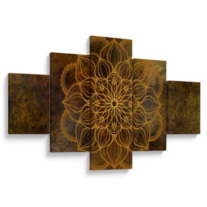 Schilderij - Mandala van vreugde (V022966V12570)