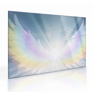 Glasschilderij - Aura van een engel (V022967V7050GD)