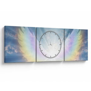 Schilderij - Aura van een engel (met klok) (V022967V9030C)