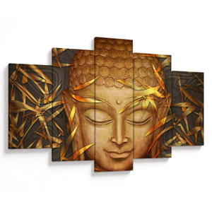Schilderij - Gouden Boeddha