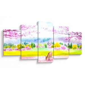 Obraz - Malovaný srneček, aquarel (V023018V150805PCS)