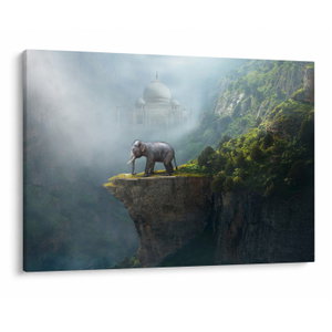 Tablou - Elefant în vârful Taj Mahalului (V023050V10070)
