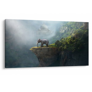 Tablou - Elefant în vârful Taj Mahalului (V023050V12070)