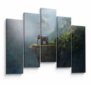 Tablou - Elefant în vârful Taj Mahalului (V023050V12590)
