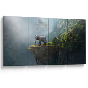 Tablou - Elefant în vârful Taj Mahalului (V023050V16080)