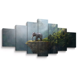 Tablou - Elefant în vârful Taj Mahalului (V023050V210100)