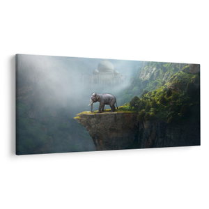 Tablou - Elefant în vârful Taj Mahalului (V023050V250125)