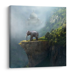 Tablou - Elefant în vârful Taj Mahalului (V023050V3030)