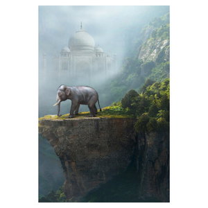 Obraz - Slůně na vrcholku Taj Mahal (6)