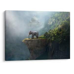 Tablou - Elefant în vârful Taj Mahalului (V023050V7050)