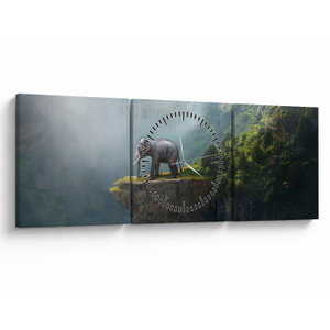 Tablou - Elefant în vârful Taj Mahalului (cu ceas) (V023050V9030C)