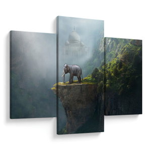 Tablou - Elefant în vârful Taj Mahalului (V023050V90603PCS)