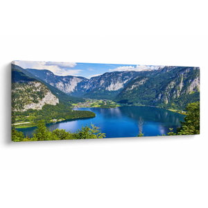 Obraz - Halštatské jazero, Hallstatt, Rakúsko