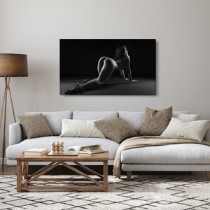 Schilderij - Naakt van ee strekkende vrouw (4)