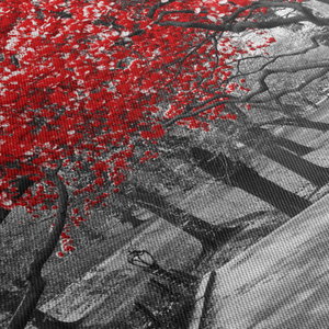 Schilderij - Rode bomen, Central Park, New York (5)