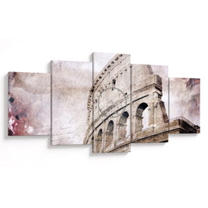 Tablou - Colosseum, Roma, Italia (cu ceas) (V023159V15080C)