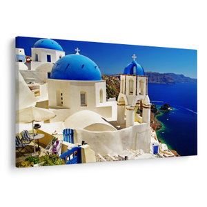 Bild auf Leinwand - Santorini, Griechenland