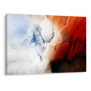Schilderij - Goed en kwaad (V023274V10070)
