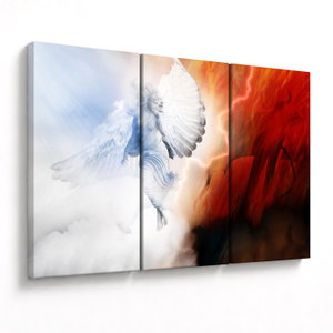 Schilderij - Goed en kwaad (V023274V120803PCS)