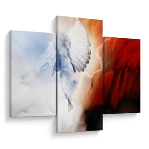 Schilderij - Goed en kwaad (V023274V90603PCS)