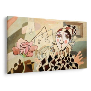 Obraz - Kubizm - harlequin and rose