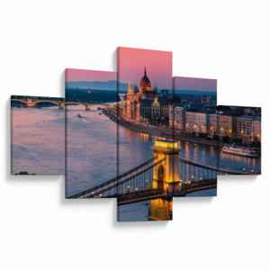 Kép - panoráma a városra, Budapest, Magyarország