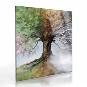 Skleněný obraz - Strom čtyř ročních období (V023394V3030GD)