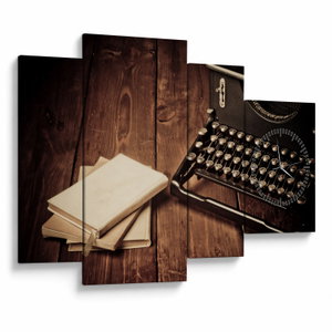Egy írógép képe (órával) (V023397V11075C)