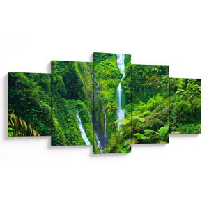 Schilderij - Madakaripura watervallen, Oost-Java, Indonesië