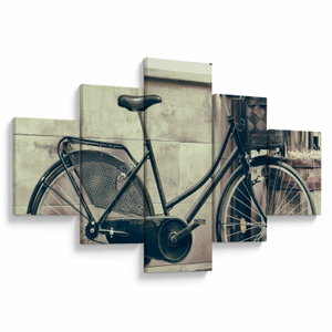 Obraz - Vintage kolo s květinami (V023413V12570)
