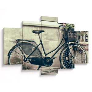 Obraz - Vintage kolo s květinami (V023413V150105)