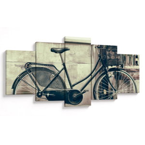 Obraz - Vintage kolo s květinami (V023413V150805PCS)