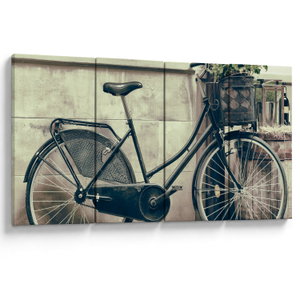 Obraz - Vintage kolo s květinami (V023413V16080)