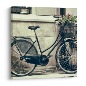 Obraz - Vintage kolo s květinami (V023413V4040)