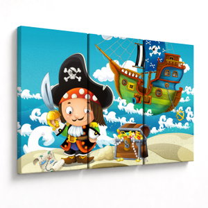 Obraz - Pirátský poklad (V023446V120803PCS)