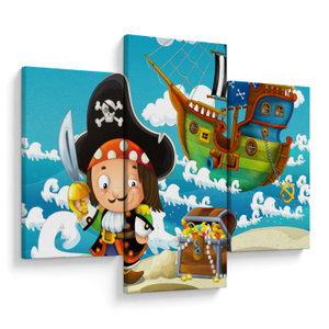 Obraz - Pirátský poklad (V023446V90603PCS)