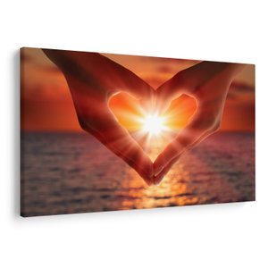 Schilderij - Zon in het hart
