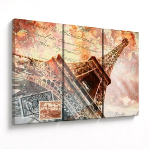 Tablou - Turnul Eiffel în stil vintage (V023451V120803PCS)