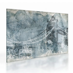 Tablou pe sticlă - Tower Bridge în tonuri reci (V023452V7050GD)