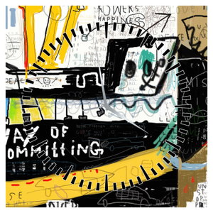 Obraz - Graffiti (s hodinami) (6)